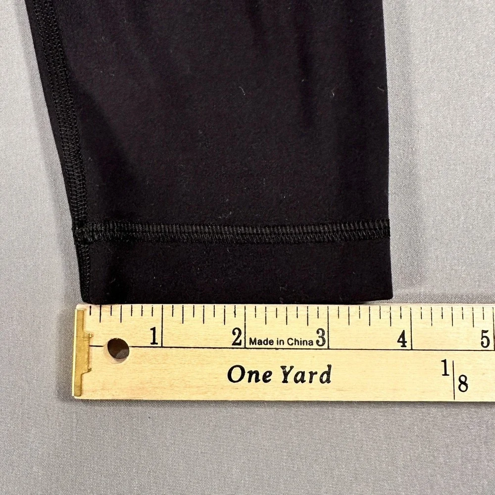 Lululemon Leggings Womens 4 Black High Rise Ankle Yoga Athletic Gym Stretch